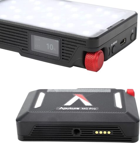 Aputure MC PRO On Camera Video Light,LED Camera Light Panel,2,000-10,000k,Magnet Adsorption Function,Dust and Waterproof,App Control for Vlogging, Photography, Video Conference,TikTok in Kuwait