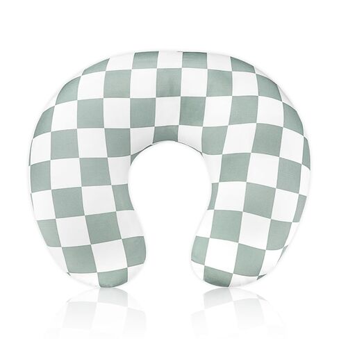 DILIMI Nursing Pillow Cover, Stretchy Removable Case for Breastfeeding Pillows, Ultra Soft Comfortable Slipcover for Baby Girl and Boy, Checkerboard Grid in Kuwait