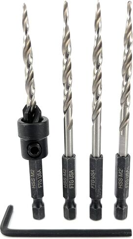 FTG USA #8 (11/64") Wood Countersink w/ 3 Repl. Bits, 3/8" Collar & Hex Key in Kuwait