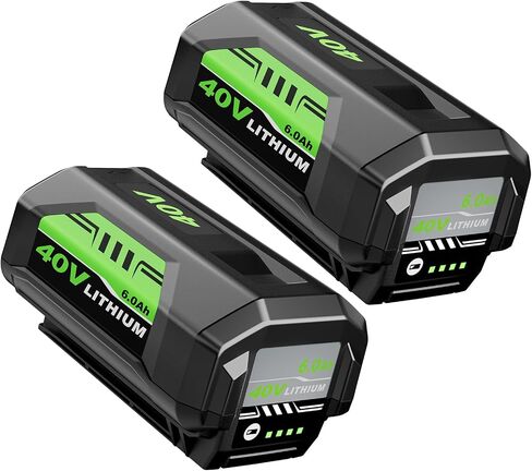 40V Lithium-Ion 6.0Ah Battery Replacement for Ryobi 40V Battery and Charger | Compatible with Ryobi 40V Battery and Charger OP40601 OP40401 OP40404 OP40602 OP40605 OP4026 in Saudi Arabia