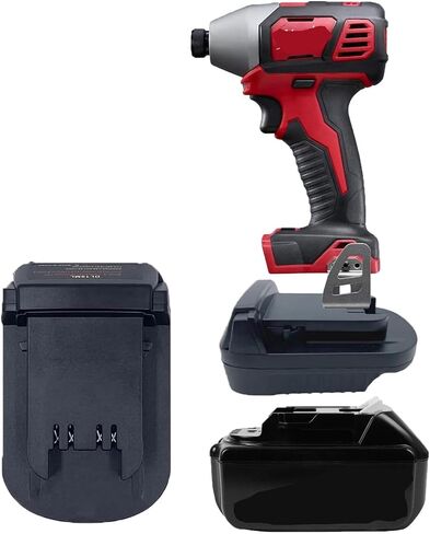 URUN for Dewalt to Milwaukee Adapter, Battery Adapter for DeWalt 20V&60V Lithium Battery Convert to for Milwaukee M18 18V lithium ion battery M18 Battery Use for Milwaukee M18 18V Cordless Power Tool in Kuwait