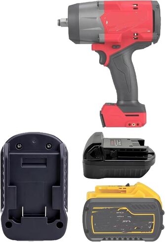 URUN for Dewalt to Milwaukee Adapter, Battery Adapter for DeWalt 20V&60V Lithium Battery Convert to for Milwaukee M18 18V lithium ion battery M18 Battery Use for Milwaukee M18 18V Cordless Power Tool in Saudi Arabia