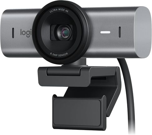 Logitech MX Brio Ultra HD 4K Webcam Collaboration and Streaming - Graphite | Ideal for collaboration and streaming, Show Mode, works with Microsoft Teams, Zoom, Google Meet, Nintendo Switch 2 in Kuwait