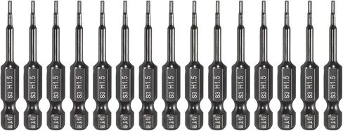 HARFINGTON 15pcs Hex Head Wrench Drill Bit 4mm(H4) Metric 1/4" Hex Shank 4"(100mm) Length S3 Steel Magnetic Industrial Grade Hexagon Electric Screwdriver Drill Bits in Kuwait
