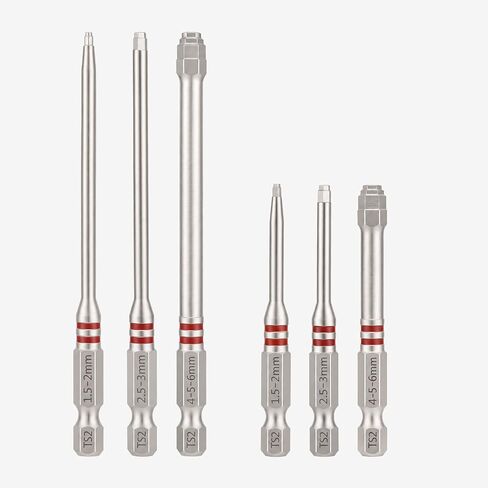6PCS Hex Shank Step Drill Bit Set, Magnetic Pagoda Step Drill Bits for Electric Drills and Power Screwdrivers, Multi Size Drill Bit Kit for Home Repair, Woodworking and DIY Projects in Kuwait