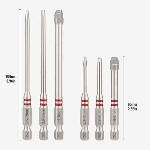 6PCS Hex Shank Step Drill Bit Set, Magnetic Pagoda Step Drill Bits for Electric Drills and Power Screwdrivers, Multi Size Drill Bit Kit for Home Repair, Woodworking and DIY Projects in Kuwait
