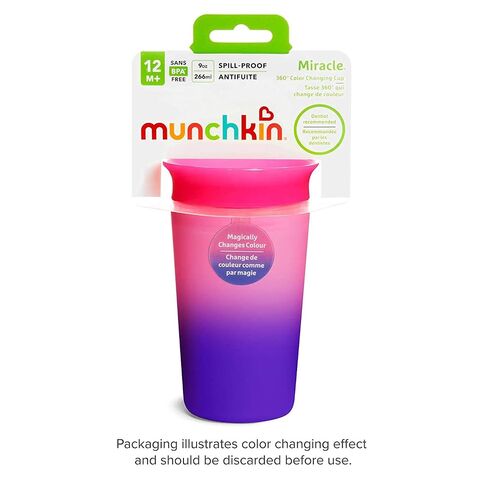 Munchkin 44123: 9Oz Miracle Color Changing Sippy Cup - 1Pk (Assorted) in Kuwait
