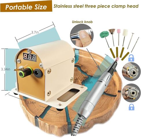 Power Rotary Tool Kit-115 Accessories, Resin Polishing Kit for Resin Casting Molds, Carving, Drilling, Sanding, Polishing, Jewelry Making (115Pcs Kits) in Kuwait