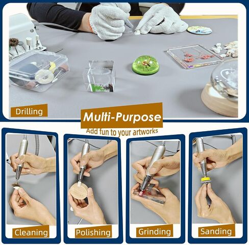 Power Rotary Tool Kit-115 Accessories, Resin Polishing Kit for Resin Casting Molds, Carving, Drilling, Sanding, Polishing, Jewelry Making (115Pcs Kits) in Kuwait