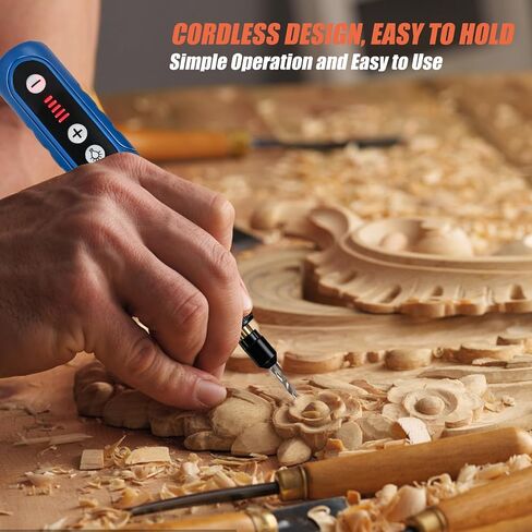 Mini Cordless Rotary Tool, 5-Speed Rotary Tool Kit with 72 Accessories, Multi-Purpose Sander Front Work Light Power Grinder for Sanding, Polishing, Drilling, Etching, Engraving, DIY Crafts in Kuwait