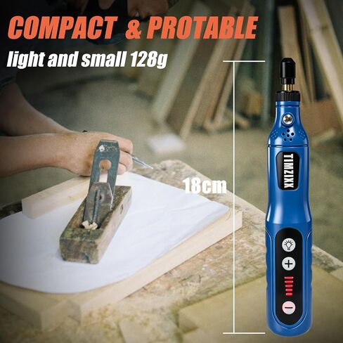 Mini Cordless Rotary Tool, 5-Speed Rotary Tool Kit with 72 Accessories, Multi-Purpose Sander Front Work Light Power Grinder for Sanding, Polishing, Drilling, Etching, Engraving, DIY Crafts in Kuwait