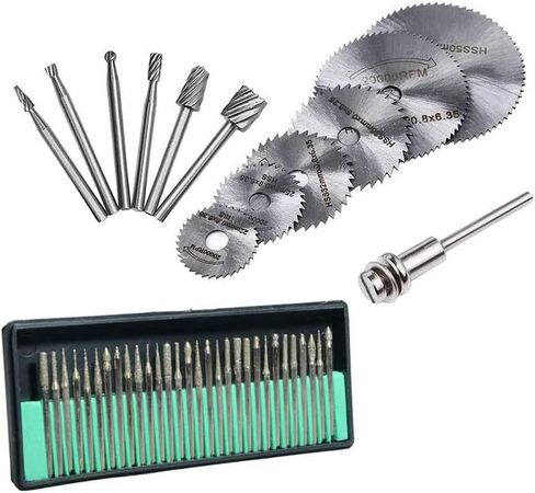 147-Piece Rotary Tool Accessories Kit – Cutting/Polishing/Grinding Set for Wood, Metal, Glass, Stone | Pro-Grade DIY & Craft Master Kit in Kuwait