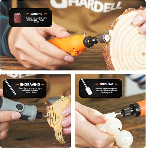 HARDELL 12V Cordless Rotary Tool with 69 Pcs Accessories Kit in Kuwait