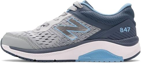 New Balance Women's 847 V4 Walking Shoe, Light Aluminum/Vintage Indigo/Team Carolina, 6 N US in Kuwait