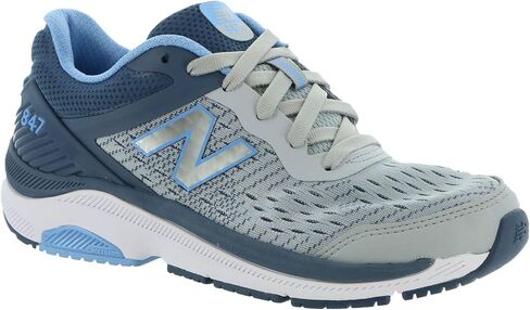 New Balance Women's 847 V4 Walking Shoe, Light Aluminum/Vintage Indigo/Team Carolina, 6 N US in Kuwait