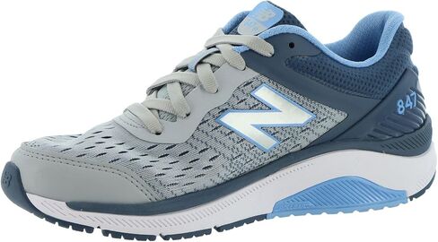 New Balance Women's 847 V4 Walking Shoe, Light Aluminum/Vintage Indigo/Team Carolina, 6 N US in Kuwait