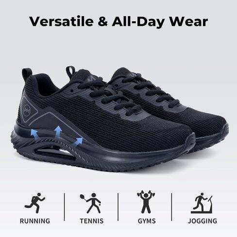 Women's Arch Support Walking Shoes Plantar Fasciitis Sneakers | Orthotic Tennis for Foot and Heel Pain Relief, Wide Width, Flat Feet, Cushion Non-Slip, Daily Gym walks GreyBlack 7 in Kuwait