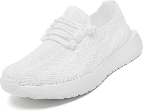 Tennis Shoes for Women Lightweight Running Gym Sneakers | Comfortable Walking Shoes Workout Athletic Fashion Sneakers Casual Daily Footwear Lace-Up Shopping Work Travel in Kuwait