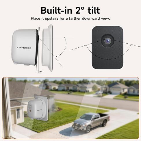 4MP 2.5K Wireless Window Camera, Rechargeable Indoor HD Home Security Camera, 2.4GHz WiFi, Full Color Night Vision, AI Motion Detection, Anti-Glare, No Wiring, Static Cling Mount No Residue in Kuwait