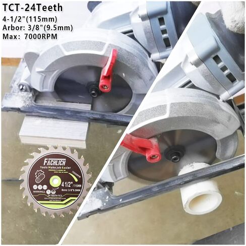 4-1/2" Circular Saw Blades Set,6pcs HSS/TCT/Diamond Saw Blades,3/8 inch Arbor in Kuwait