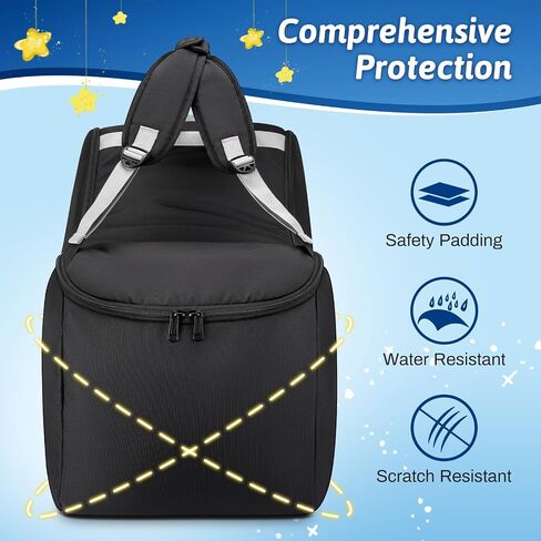 YOREPEK Padded Infant Car Seat Travel Bag Backpack | Fits All Nuna Pipa Car Seat and Base, Carseat Air Travel Cover with Shoulder Straps, Side Pocket for Travel Essentaisl in Kuwait