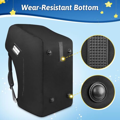 YOREPEK Padded Infant Car Seat Travel Bag Backpack | Fits All Nuna Pipa Car Seat and Base, Carseat Air Travel Cover with Shoulder Straps, Side Pocket for Travel Essentaisl in Kuwait