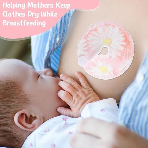 Yungyan 24 Pieces G Tube Covers Reusable Feeding Button Pads Soft G J Tube Button Covers Washable Nursing Breast Pads for Kid Baby Breastfeeding Care Supplies(Floral) in Kuwait
