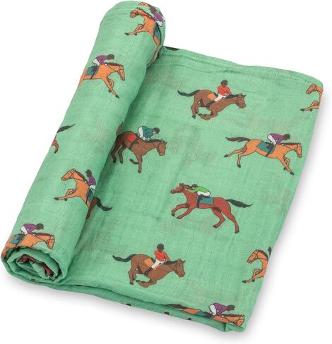 LollyBanks Infant Large Muslin Swaddle Blanket, 100% Cotton, 47 x 47 in | Halloween Print, Large Muslin Blanket, Gentle Newborn Wrap and Everyday Nursery Essential in Saudi Arabia