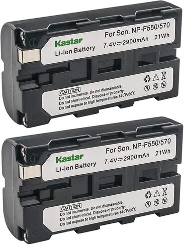 Kastar NP-F570 Battery (4-Pack) for Sony L Series InfoLithium Battery NP-F570, NP-F550, NP-F530, NP-F330 and Sony DCRVX2100, HDRFX1, HD1000U, HVRZ1U, HXR-NX5U, NEX-FS100 Cameras in Kuwait