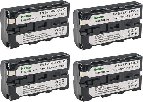 Kastar NP-F570 Battery (4-Pack) for Sony L Series InfoLithium Battery NP-F570, NP-F550, NP-F530, NP-F330 and Sony DCRVX2100, HDRFX1, HD1000U, HVRZ1U, HXR-NX5U, NEX-FS100 Cameras in Saudi Arabia