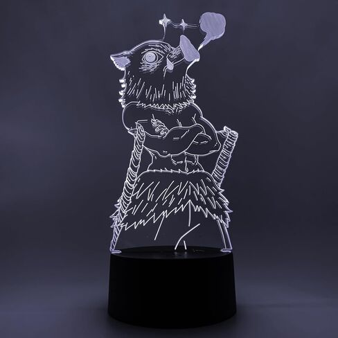Otaku Lamps Demon Slayer - Inosuke Anime Night Light, 16 Color RGB LED – Gift for Otaku in Kuwait