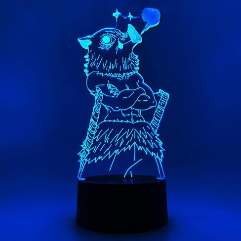 Otaku Lamps Demon Slayer - Inosuke Anime Night Light, 16 Color RGB LED – Gift for Otaku in Kuwait