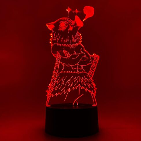 Otaku Lamps Demon Slayer - Inosuke Anime Night Light, 16 Color RGB LED – Gift for Otaku in Kuwait