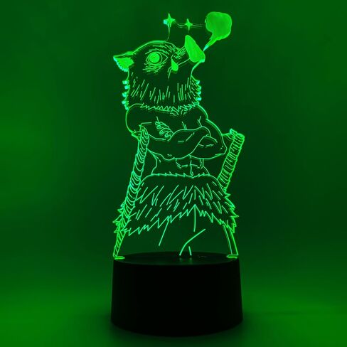Otaku Lamps Demon Slayer - Inosuke Anime Night Light, 16 Color RGB LED – Gift for Otaku in Kuwait