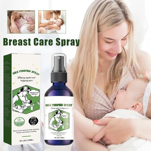 Milk Pumping Spray 4 oz., Helps Sore Nipples & Clogged Ducts, Organic Lubricant for Breast Shields and Flanges, Vegan Breast Pump Spray, Natural & Lanolin-Free in Kuwait