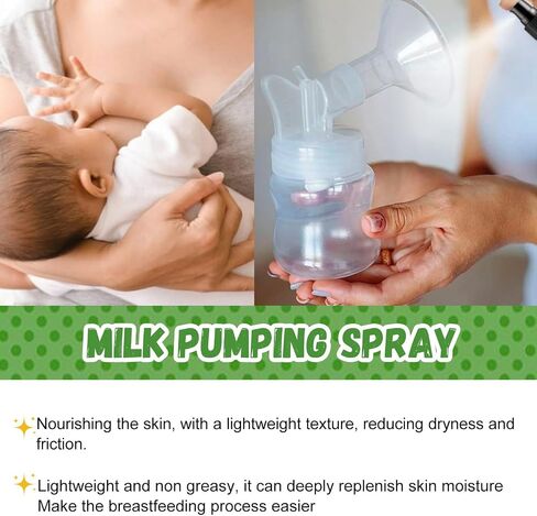 Milk Pumping Spray 4 oz., Helps Sore Nipples & Clogged Ducts, Organic Lubricant for Breast Shields and Flanges, Vegan Breast Pump Spray, Natural & Lanolin-Free in Kuwait