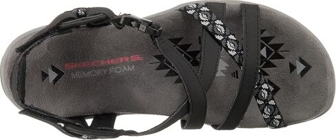 Skechers Women's Reggae Slim Vacay Sandal, Black, 7 M US in Kuwait