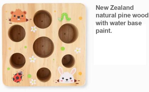 Ancaixin Montessori Toys for Babies 6-12 Months, Wooden Toys for 1 Year Old | Educational Carrot Harvest Toy for Toddlers, Shape Sorting Matching Puzzle, Developmental Birthday Gifts for Boys and Girls in Kuwait