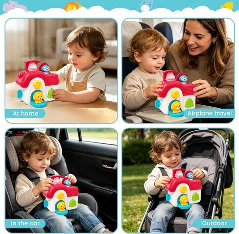 Toys for 1 Year Old Girls, Interactive Pop Up Toy with Buttons & Colors, Cause and Effect Toys for Kids Montessori Learning Toys for Baby Toddler 18+ Months, 1st Birthday Gifts for Girls Boys in Kuwait