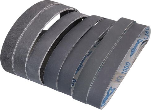 1 x 18 Inch Silicon Carbide Knife Sharpening Sanding Belts, 21 Pack | 80/120/240/400/600/800/1000 Grit, for Work Sharp Ken Onion Blade Grinder Attachment in Kuwait