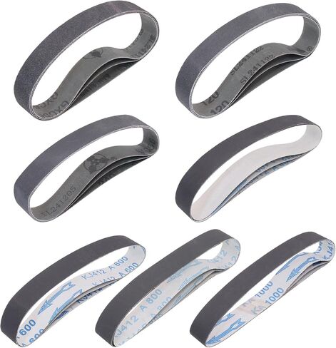 1 x 18 Inch Silicon Carbide Knife Sharpening Sanding Belts, 21 Pack | 80/120/240/400/600/800/1000 Grit, for Work Sharp Ken Onion Blade Grinder Attachment in Kuwait