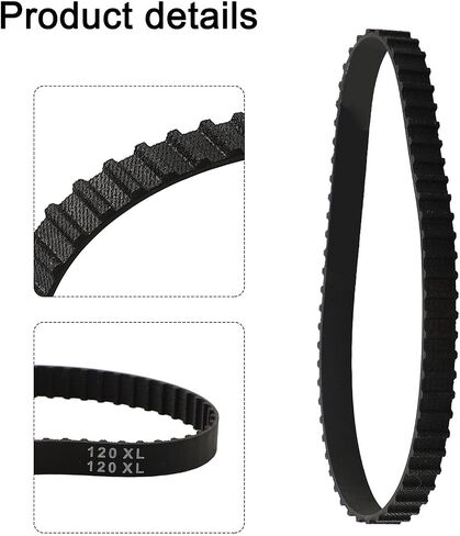 Drive Belt for Porter Cable Sander 3In x 21In Reinforced Rubber 60-Tooth Profile Compatible with J-336 J-337 J-351 352 352VS 848530 N620374 Easy Replacement Black in Kuwait