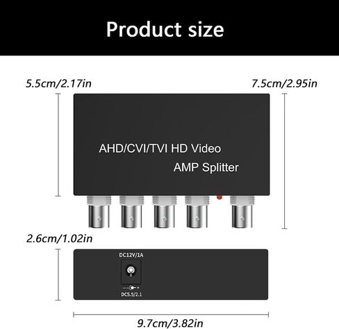 1 in 4 Out 1080P AHDs CVIs TVIs BNC Video Splitter for CCTV Security Camera AHDs CVIs TVIs Splitter CCTV Distributor Box in Kuwait