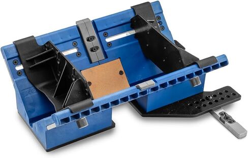 Rockler Deluxe Spline Jig for Table Saw & Router Table - Adjustable Box Joint Fixture with 45 Degree Miter Sled, Finger Joint & Picture Frame Jig for Decorative Woodworking Joinery. in Kuwait