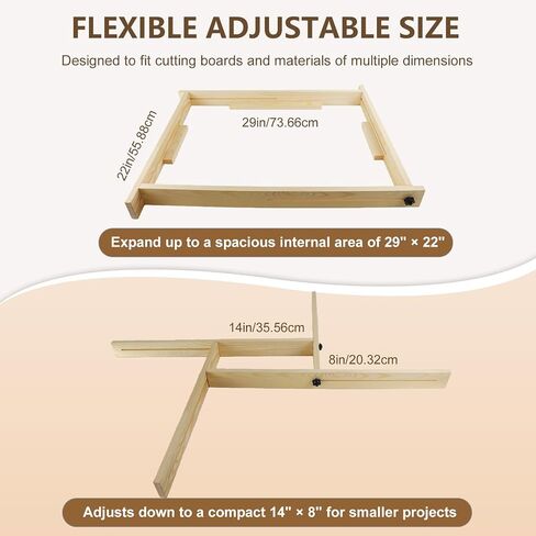 Juice Groove Router Jig – Adjustable Wooden Router Guide with 8 Spacers,Router Jigs Fits Cutting Boards Up to 22 x 29 in,Perfect for Square Recess Cuts Accessories in Kuwait