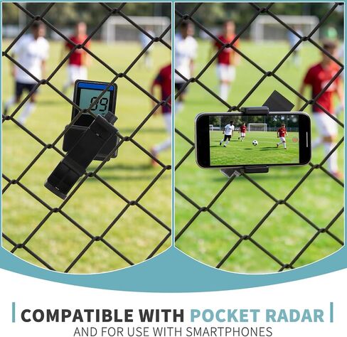 Tripod Mount Compatible with Pocket Radar | Radar Clip with Adjustable Tripod Mount,for Outdoor Sports, Training & Monitoring,Lightweight in Kuwait