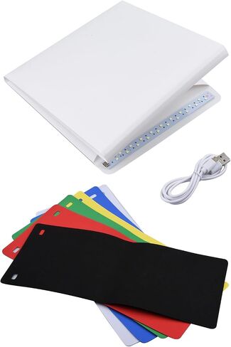 5V Collapsible LED Photography Box with Backdrop & USB Light Cable Product Shooting Tool Kit in Kuwait