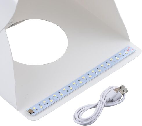 5V Collapsible LED Photography Box with Backdrop & USB Light Cable Product Shooting Tool Kit in Kuwait