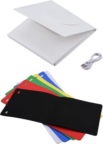 Collapsible Photo Booth Cube with USB Cable & White Black Backdrop for Product Photography YUBJIANG in Kuwait