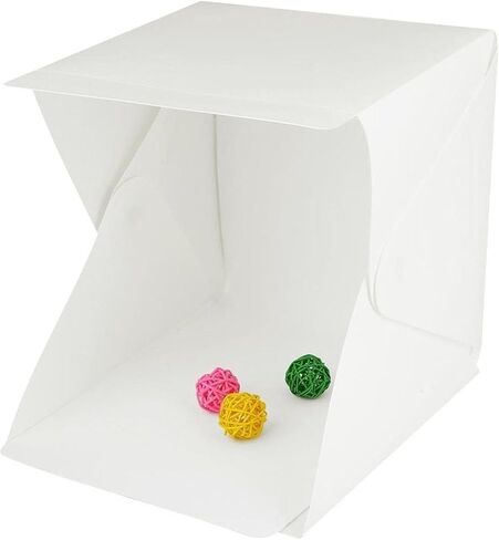 Collapsible Photo Booth Cube with USB Cable & White Black Backdrop for Product Photography YUBJIANG in Kuwait